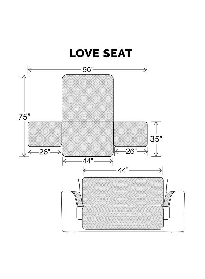 غطاء حماية للأريكة المزدوجة من فورهافن، مقاوم للماء وقابل للعكس، مناسب للكلاب والقطط والأطفال - غطاء مبطن من بينسونيك بلونين - لون إسبريسو/طيني، أريكة مزدوجة - Image 3