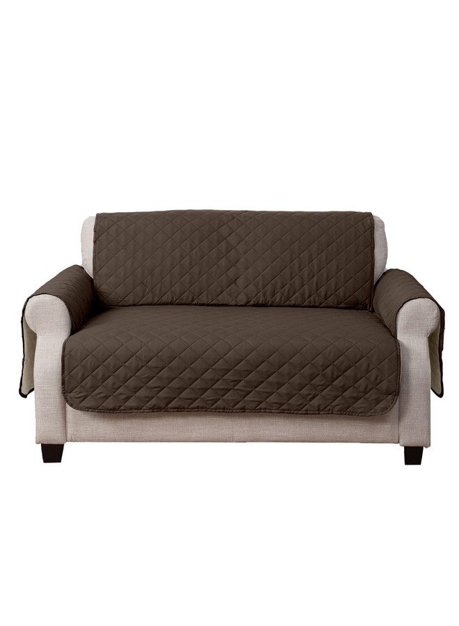 غطاء حماية للأريكة المزدوجة من فورهافن، مقاوم للماء وقابل للعكس، مناسب للكلاب والقطط والأطفال - غطاء مبطن من بينسونيك بلونين - لون إسبريسو/طيني، أريكة مزدوجة - Image 4