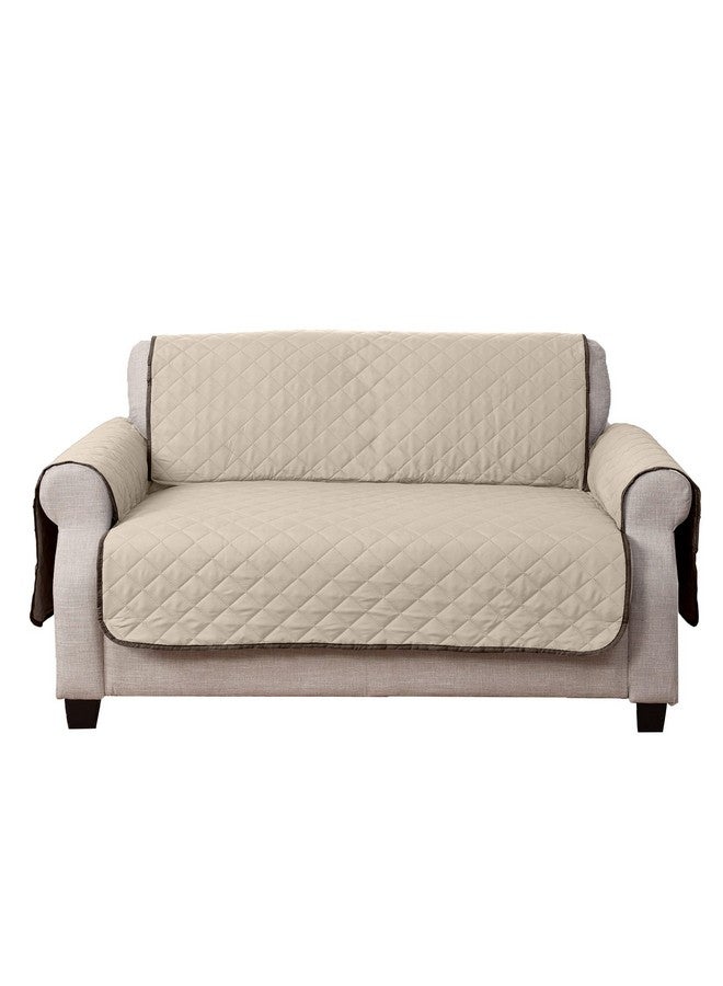 غطاء حماية للأريكة المزدوجة من فورهافن، مقاوم للماء وقابل للعكس، مناسب للكلاب والقطط والأطفال - غطاء مبطن من بينسونيك بلونين - لون إسبريسو/طيني، أريكة مزدوجة - Image 5