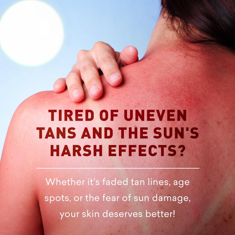 Just Nutritive Sunless Tanning Lotion | Anti-Aging Self-Tanner | Body Tanning | Sun Kiss Glow Bronze Finish | Bronzer Lotion For All Skin Types | Just Nutritive | 8 Oz - Image 2