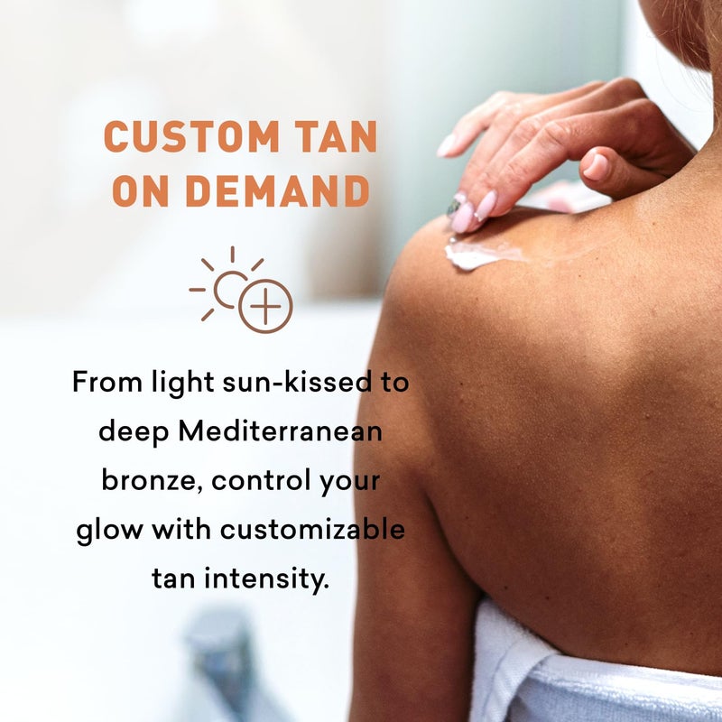 Just Nutritive Sunless Tanning Lotion | Anti-Aging Self-Tanner | Body Tanning | Sun Kiss Glow Bronze Finish | Bronzer Lotion For All Skin Types | Just Nutritive | 8 Oz - Image 5