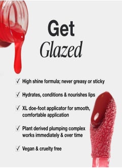 AMYTIS GARDEN GLAZE LIP OIL- Lip Plumping, Hydrating, and Shining Oil for soft plump a supple lips- Candy Apple  - Image 5