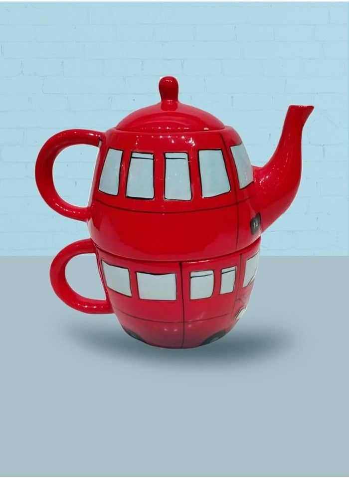 Fighter Gifts - Route master Bus Teapot Mug Set - Image 1