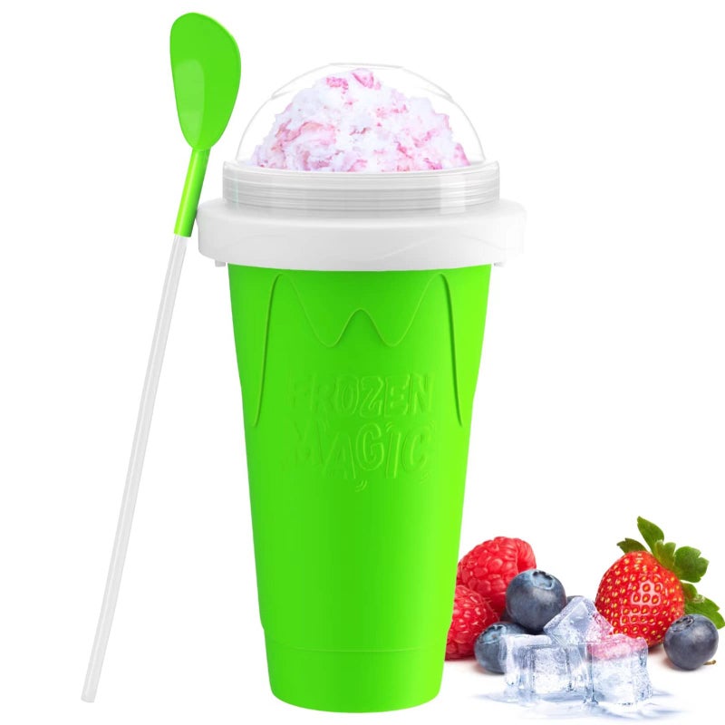 AWH RAUMAXE Slushy Maker Cup Slushy Cup Maker Ice Cup Frozen Magic Squeeze Cup Slushie Cup Cooling Maker Cup Freeze Mug Milkshake Smoothie Mug