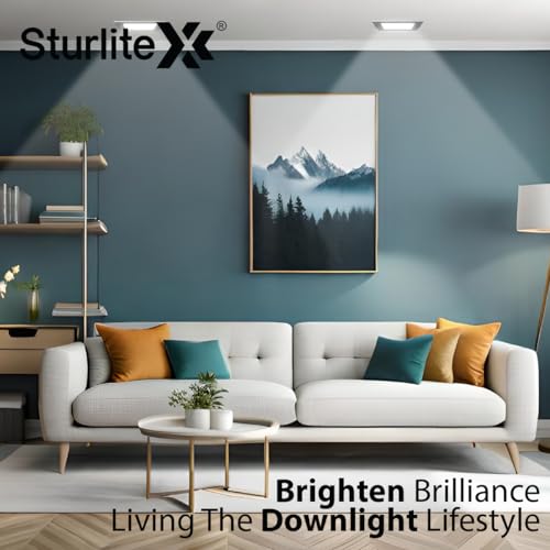 Sturlite Eco LYF 4W Square LED Downlight| Cool White Color Temperature| 280 Lumens with CRI Tech for Various Ceiling Types and Rooms - (Pack of 4) - Image 5