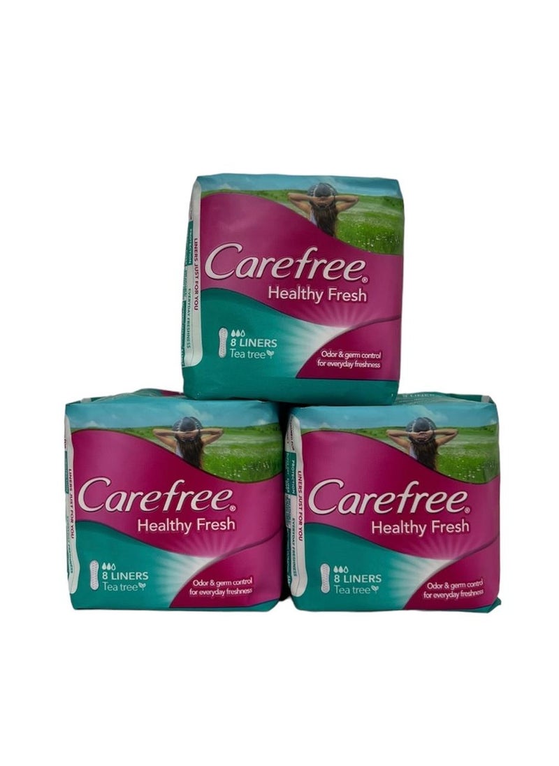 Carefree CAREFREE PADS HEALTY FRESH 8pcs X 3  - Image 1