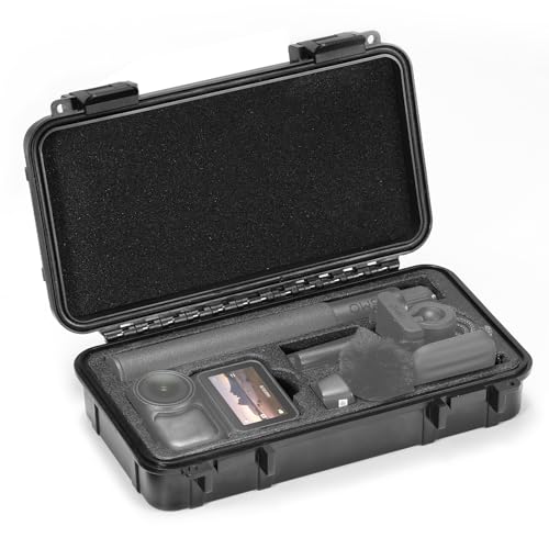 AMAZEAR Hard Case for DJI Osmo Nano Accessories, DJI Osmo Nano Hard Shell Protective Cases for Storage, Travel, Easy Carrying, EVA + ABS Waterproof Storage - Black - Image 1