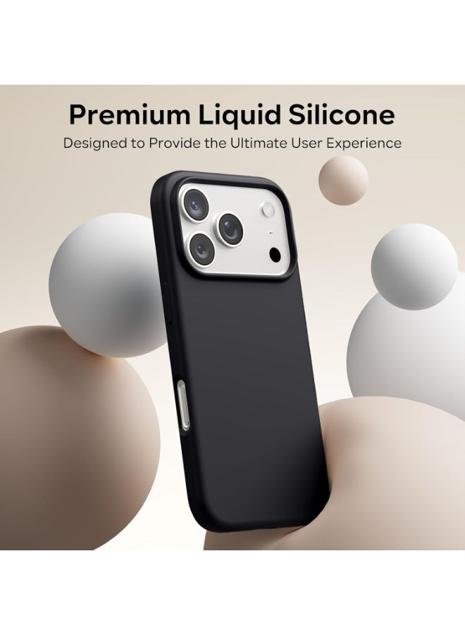 ACLIX iPhone 17 Pro Case Liquid Soft Silicone iPhone 17 Pro Cover Anti Scratch with Inside Microfiber Lining Shockproof Protective Phone Case for iPhone 17 Pro 6.3 inch - Image 2