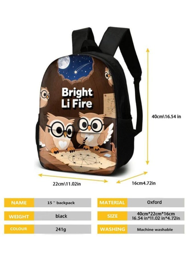 Bright Li Fire Three-piece set of cartoon bags, easily cope with various occasions (students, children, friends' outings, mountain climbing, schooling, etc.) | Backpack + hand-held + stationery bag | School season/holiday gifts - 6 - Image 5