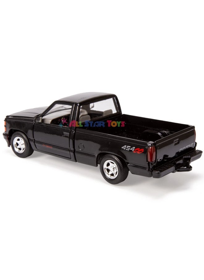 Motor Max Motormax 1992 Chevy 454Ss Pickup Truck 1 24 Scale Diecast Model Car Black  - Image 4