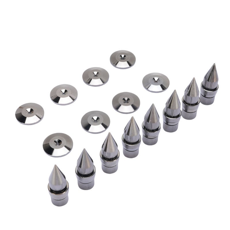 Speaker Isolation Spikes: Height Adjustable Copper Feet - Vibration Damping, Excellent Sound Quality Speaker Spike Pads for Audiophile Home Theater Sound Systems - Image 2