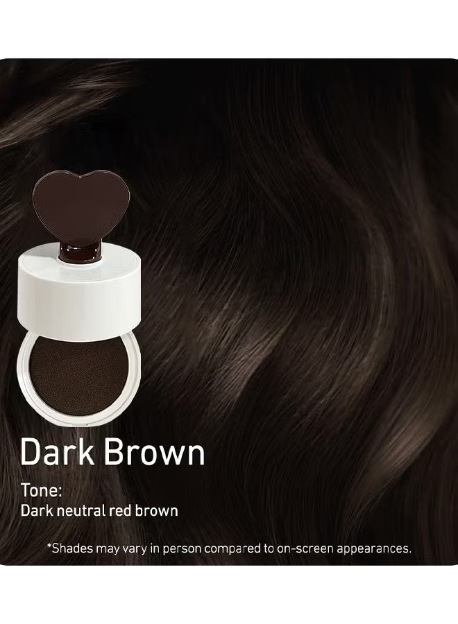 kakashow Hairline Powder, Hair Root Concealer, Instantly Root Cover Up Hairline Cream, Long Lasting Hair Shadow Powder, Hair Concealer For Greys, Thinning Hair, Hair Toppers, Hair Root Dye, Thin Hair Powder (Brown) - Image 2