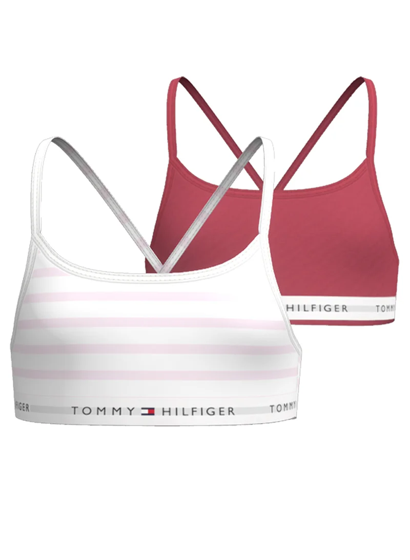 تومي هيلفيغر حمالة صدر قطعتين بشعار للأطفال