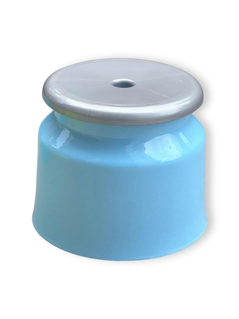Mahaware Heavy Duty Plastic Stool for Home, Bathroom & Kitchen - Strong & Durable Small Sitting Stool, Anti-Slip Outdoor & Indoor Utility Patla with Solid Surface, Mint Granite Blue - Image 3