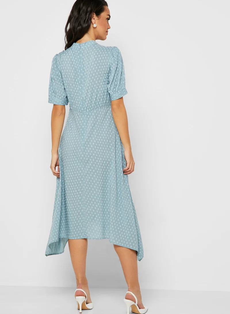 Vila Printed Asymmetric Dress