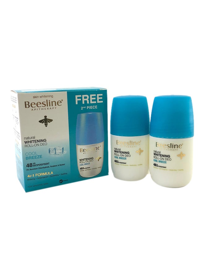 Beesline 2-Piece Natural Whitening Roll-On Deo 2x50ml - Image 1