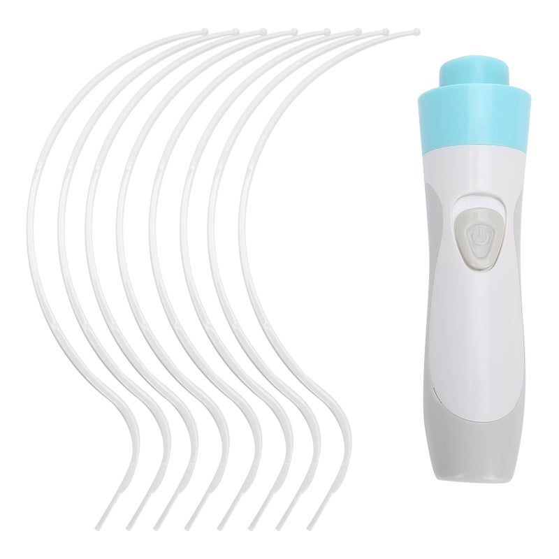 Electric Scalp Massager: Ergonomic Curved Design - Detachable Octagonal Grasp Head With Round Points for Office Workers, Home Relaxation and Elderly Stress Relief - Image 1