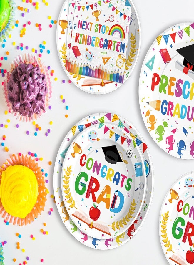 Grencian 200 Pcs Preschool Graduation Decorations Kindergarten Graduation Plates and Napkins 2026 Preschool Graduate Tableware Set for Kids Prek Graduate Class of 2026 Congrats Grad Party Supplies Serves 50 - Image 5
