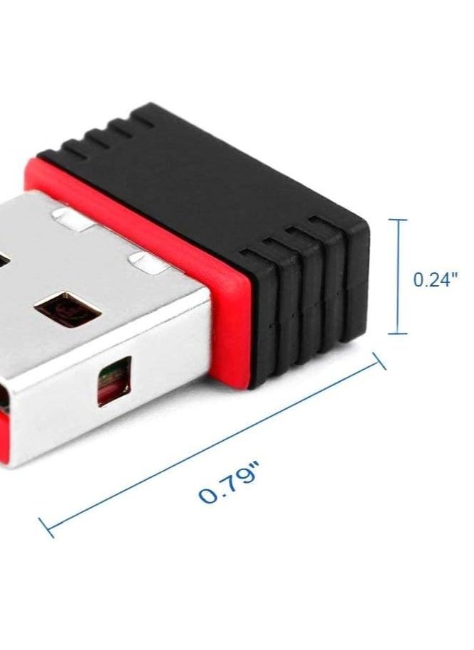 I-Rock - 150Mbps USB WiFi Adapter, Wireless Network Card Adapter WiFi Dongle for Desktop Laptop PC Windows 10 8 7 MAC OS Raspberry Pi / Pi2 - Image 1