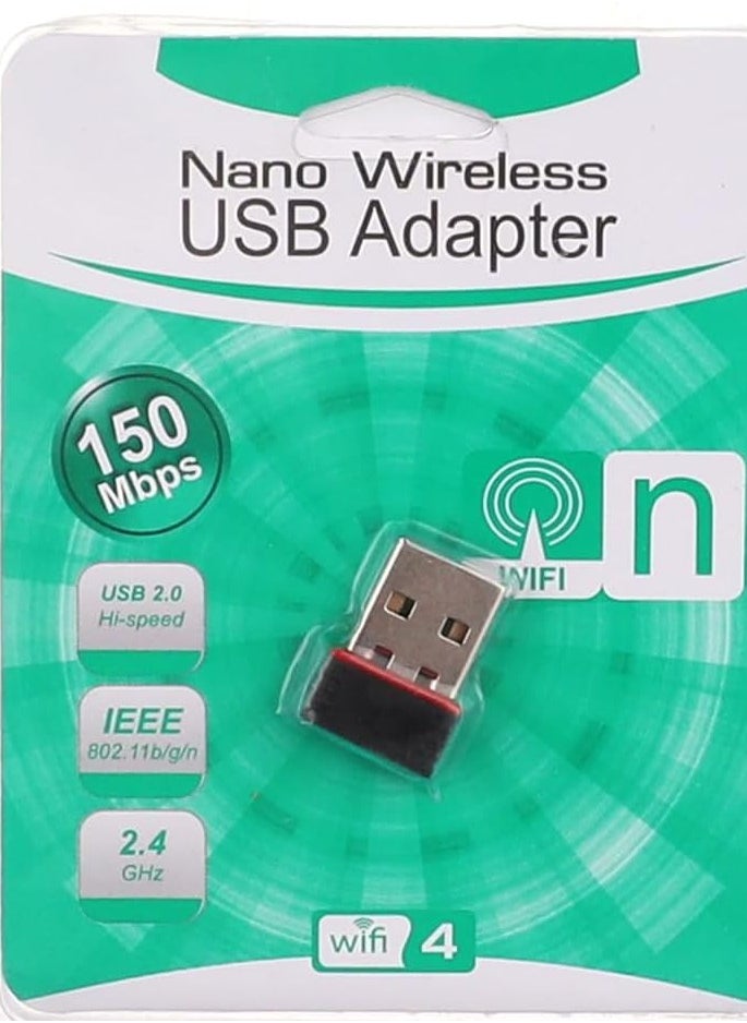 I-Rock - 150Mbps USB WiFi Adapter, Wireless Network Card Adapter WiFi Dongle for Desktop Laptop PC Windows 10 8 7 MAC OS Raspberry Pi / Pi2 - Image 1