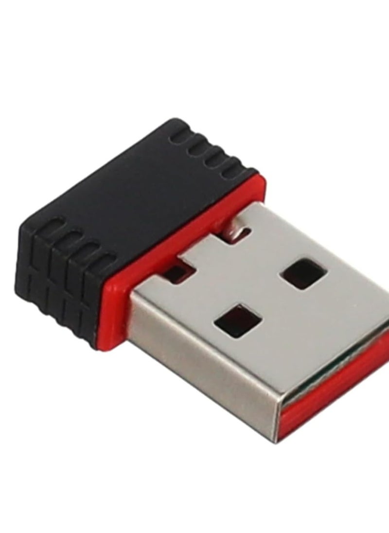 I-Rock - 150Mbps USB WiFi Adapter, Wireless Network Card Adapter WiFi Dongle for Desktop Laptop PC Windows 10 8 7 MAC OS Raspberry Pi / Pi2 - Image 1