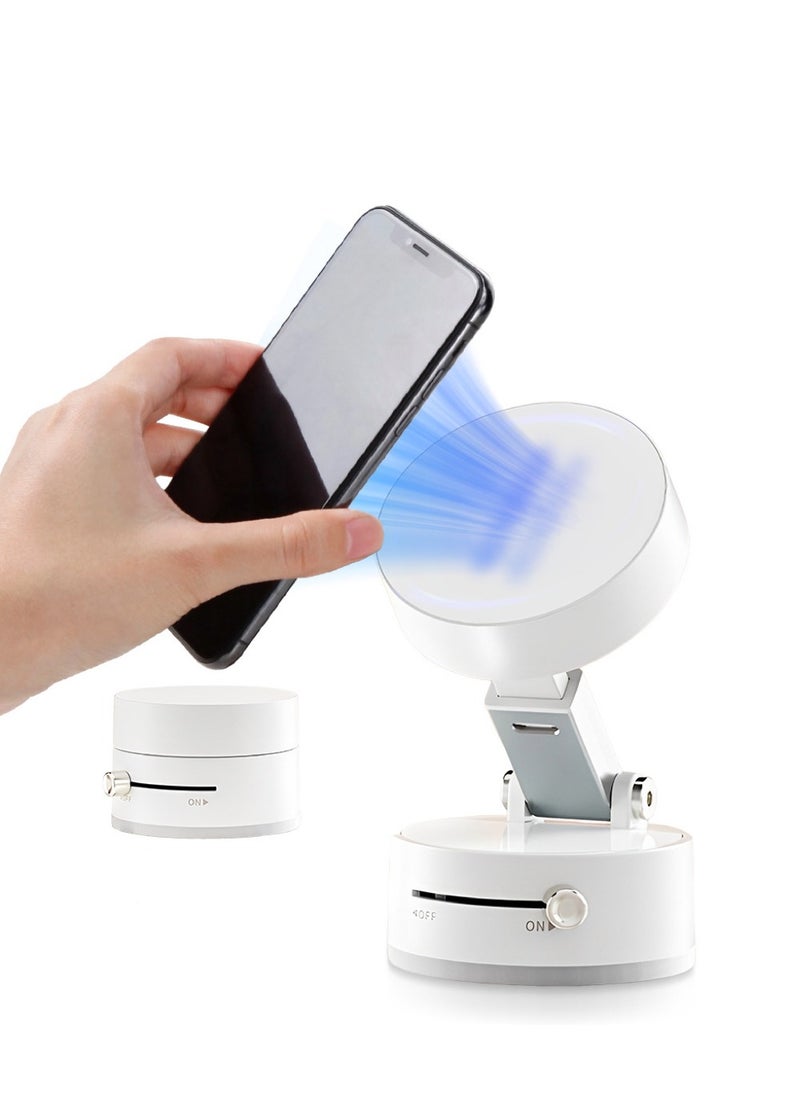 Generic mobile stand Magnetic car phone holder, vacuum adsorption base, multi-angle rotation, magnetic bracket, easy to install  - Image 1