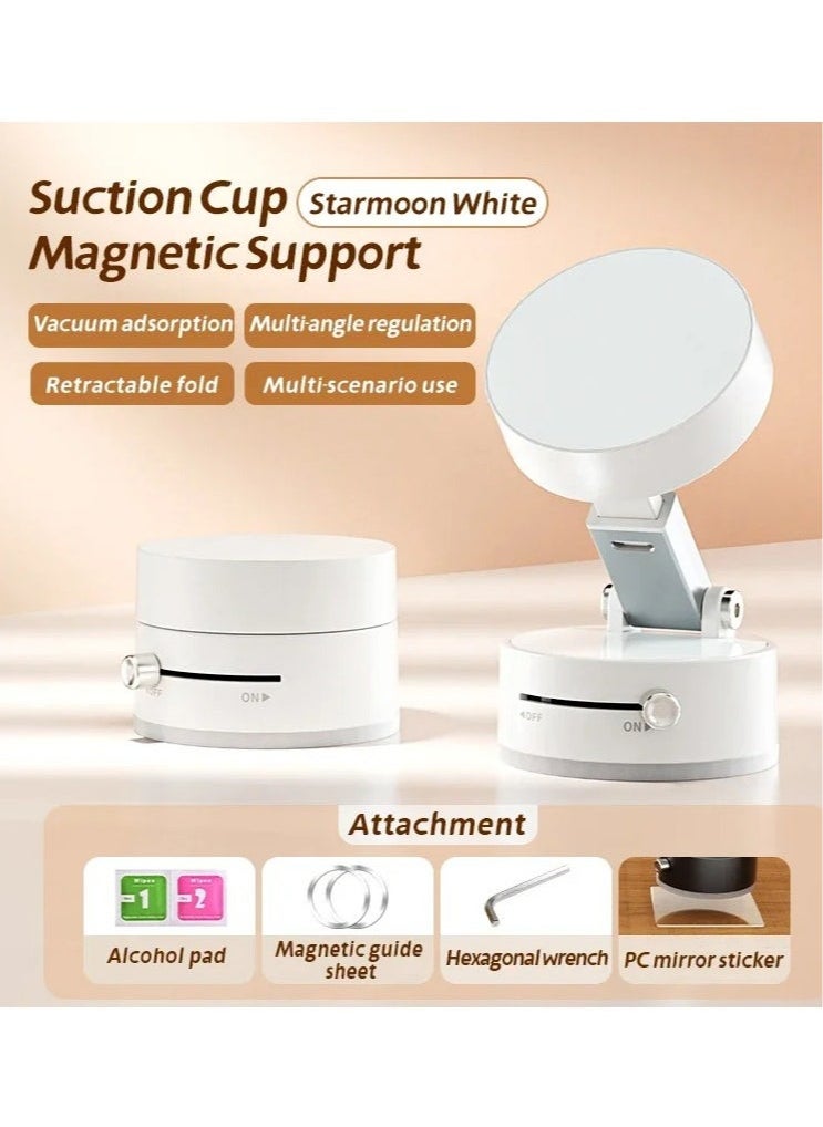 Generic mobile stand Magnetic car phone holder, vacuum adsorption base, multi-angle rotation, magnetic bracket, easy to install  - Image 2