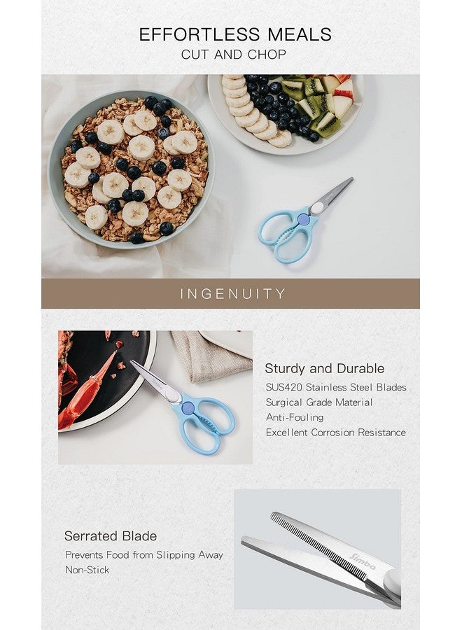 Simba Premium Portable Safety Food Scissors (Blue) - Image 4