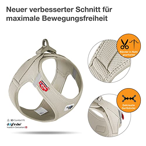 Curli Vest Harness curli Clasp Air-Mesh Light-Tan XS - Image 2