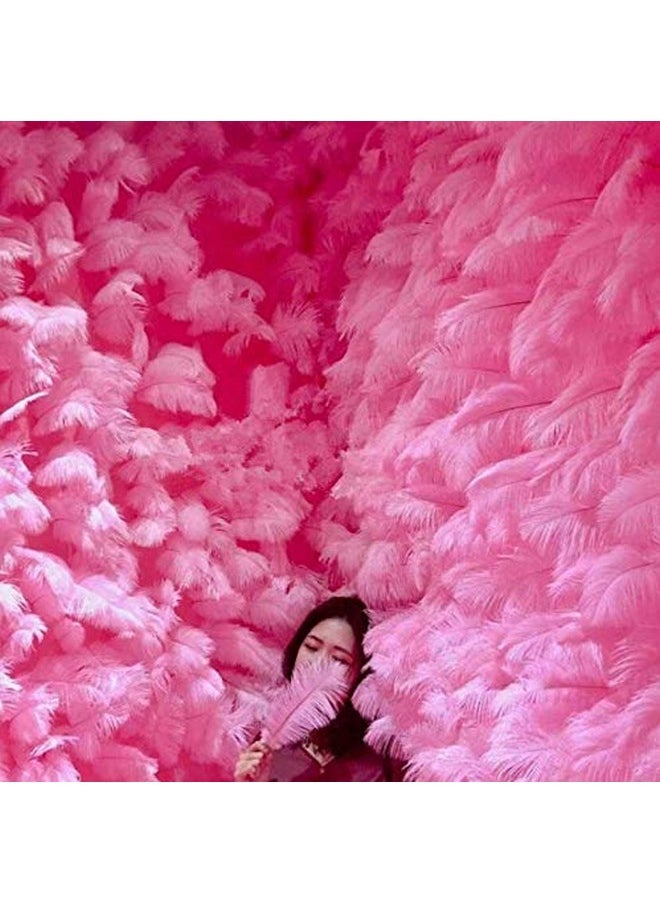 ericotry 50Pcs Natural Ostrich Feathers Diy Craft Plume Feather Home Wedding Centerpieces Party Decoration Feather (Hot Pink1520Cm/68Inch)  - Image 4
