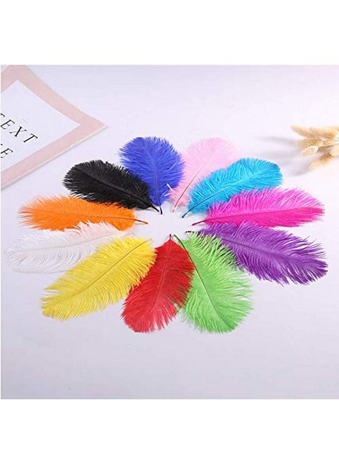 ericotry 50Pcs Natural Ostrich Feathers Diy Craft Plume Feather Home Wedding Centerpieces Party Decoration Feather (Hot Pink1520Cm/68Inch)  - Image 3
