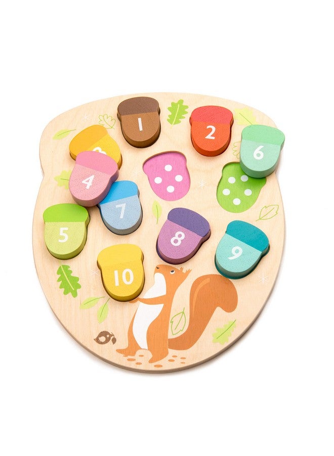 Tender Leaf Toys Tender Leaf Toys - How Many Acorns? - Count to 10 Number Wooden Puzzle Game - Counting, Sorting Activity Game for Children, Playroom, Montessori, Classroom, & Activity Room Toys  - Image 2
