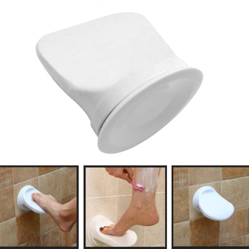 🚽 مسند قدم مع قاعدة شفط وممسك مضاد للانزلاق للاستخدام في الحمام أو الدش أو لحلاقة الساق - Image 2