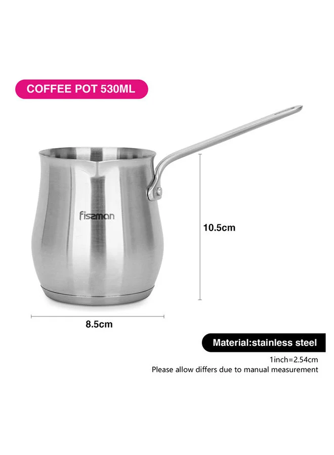 Fissman Coffee Pot 530 ml With Induction Bottom Stainless Steel