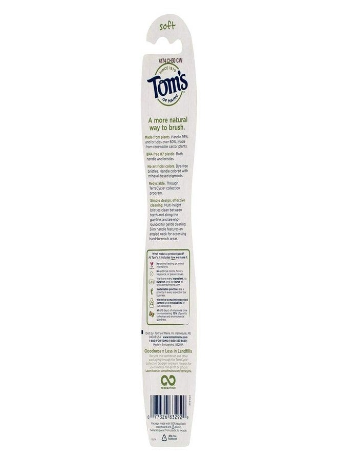 Tom's of Maine Toms Toothbrsh Adult Sft Size 1ct Toms Toothbrush Adult Soft Single - Image 3