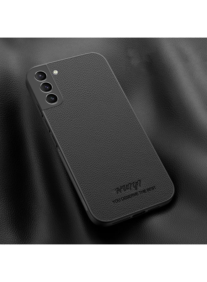 For Samsung Galaxy S21 5G HUIYI Leather Magnetic Phone Case(Black)