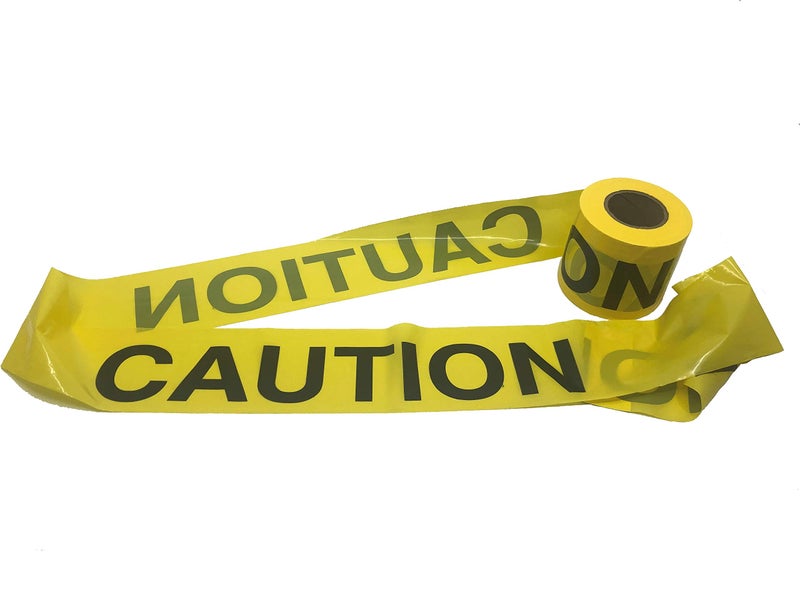Swanson Tool Co. , Inc Swanson Tool Co., Inc Swanson Tool Co BT30CAU2 3 inch by 300 Foot 2 MIL Non-Detectable Barricade Safety Tape"Caution" Yellow with Black Print - Image 2