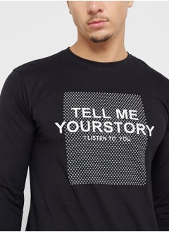 Seventy Five Basics Graphic Long Sleeve T-Shirt  - Image 3