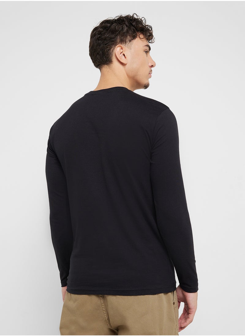 Seventy Five Basics Graphic Long Sleeve T-Shirt  - Image 2