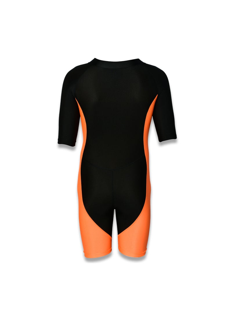 Spall Swimming Short Sleeve  Front Zipper Warm Shorty Diving Suit Sun Protection Suitable for Wakeboarding Diving Snorkeling Sailing - Image 3
