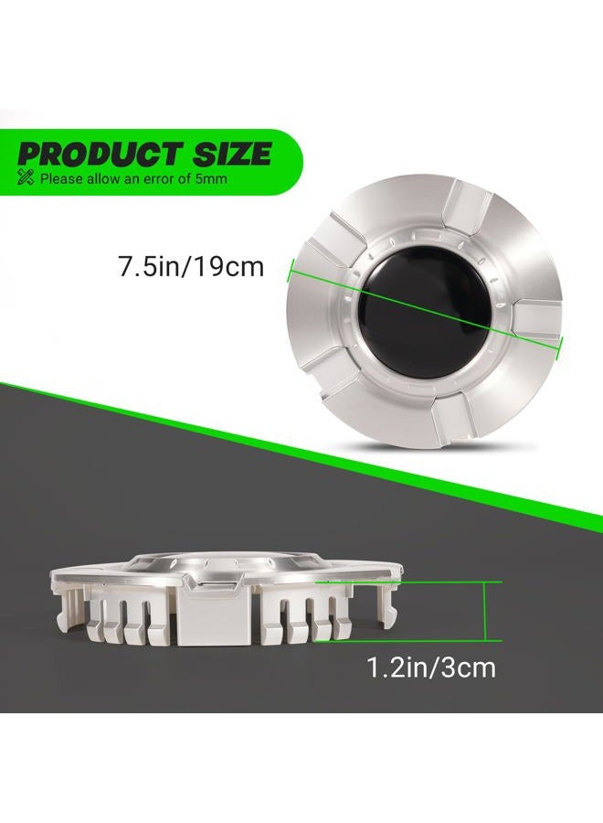 LEAPTREND 4pcs Chrome Wheel Center Caps Fit for Chevy/Chevrolet 2007-2013 Silverado 1500 Avalanche & 2007-2014 Tahoe Suburban 1500 Rim Hub Cover Replace 9597991 9595989 69574125 - Image 5