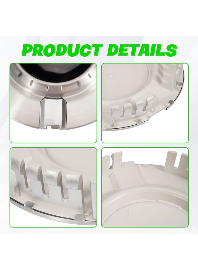 LEAPTREND 4pcs Chrome Wheel Center Caps Fit for Chevy/Chevrolet 2007-2013 Silverado 1500 Avalanche & 2007-2014 Tahoe Suburban 1500 Rim Hub Cover Replace 9597991 9595989 69574125 - Image 4