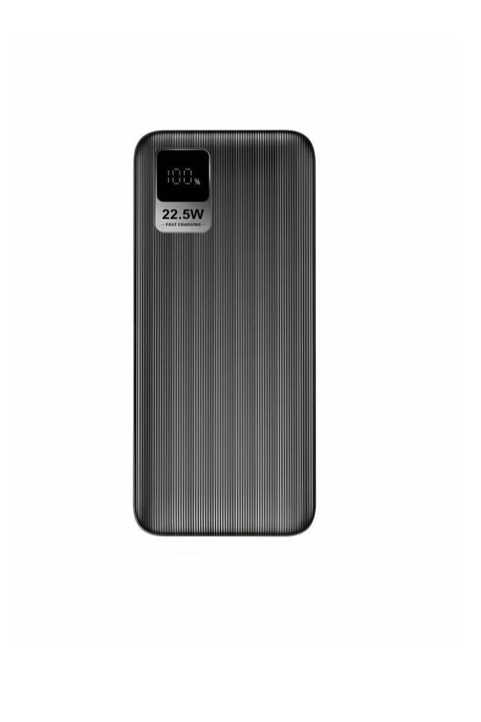 Vizzaro 20000 mAh Fast Charging Power Bank With LED Digital Display 1 USB C and 2 USB A Ports Charge up to 3 devices Works With Iphone Android and All other Devices - Black - Image 1