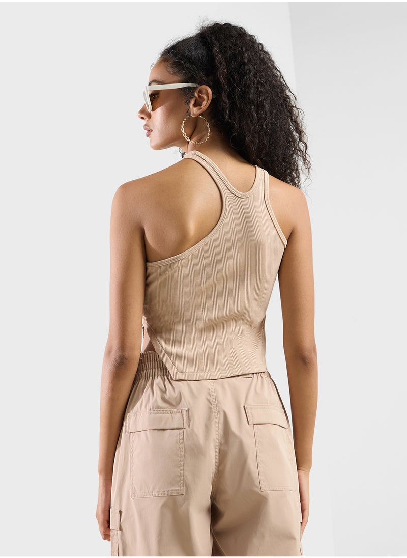 Jordan Jordan Asymmetric Ribbed Tank  - Image 2