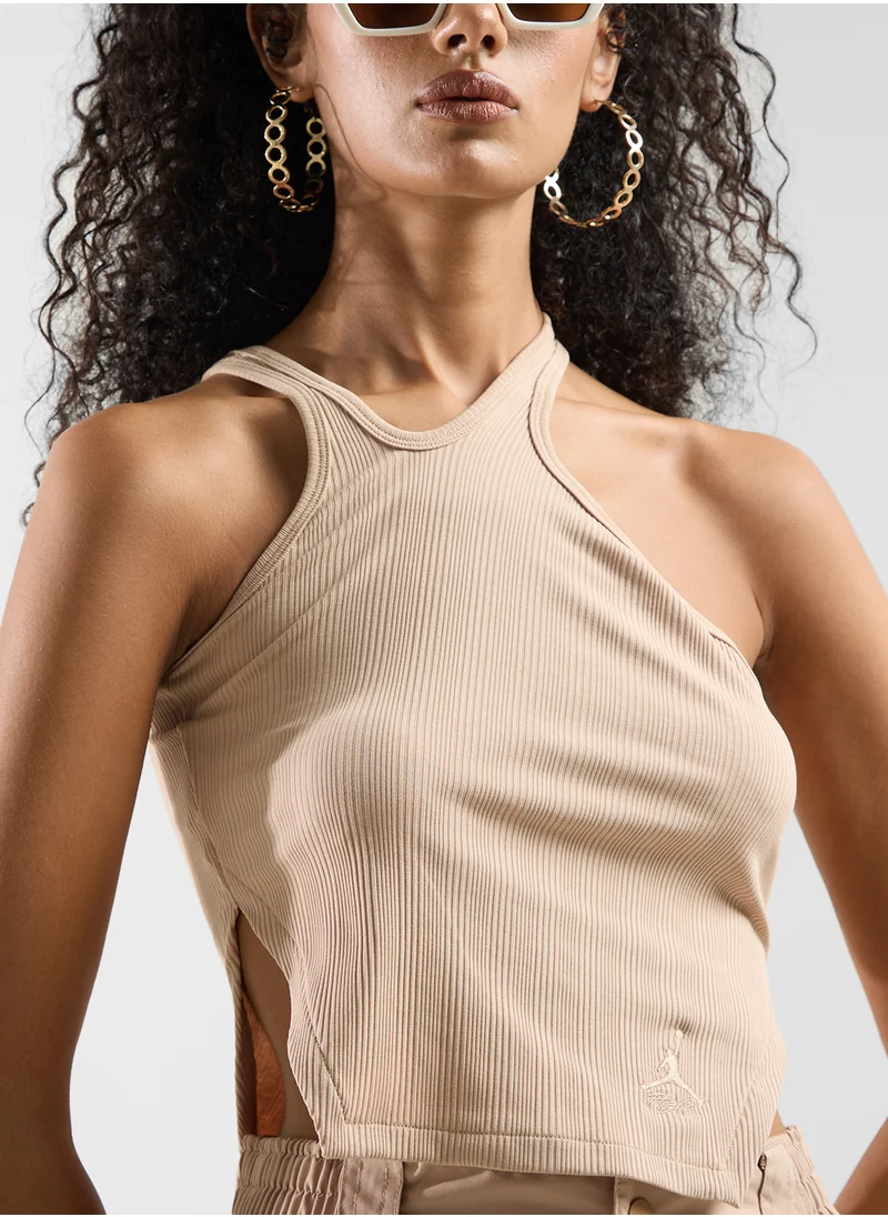 Jordan Jordan Asymmetric Ribbed Tank