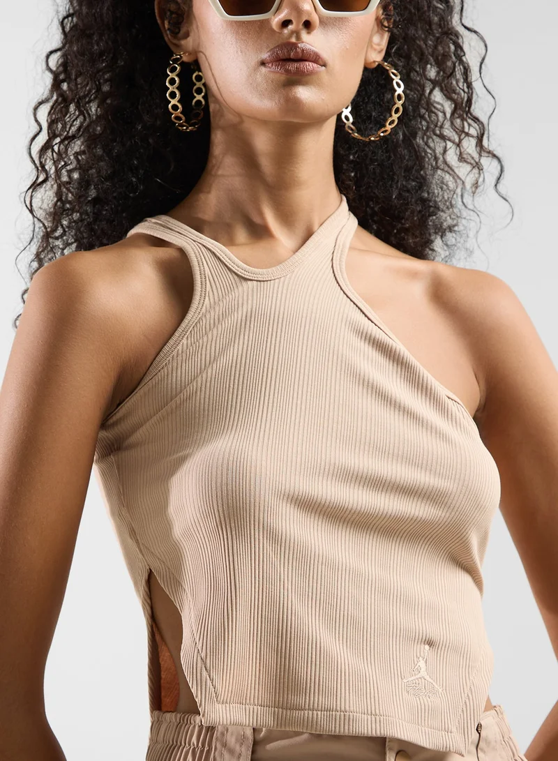 Jordan  Jordan Asymmetric Ribbed Tank for Women | Best Price UAE