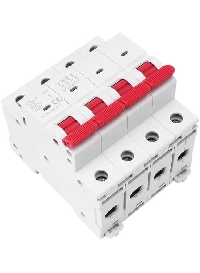 4 Pole C Curve 63A Circuit Breaker DIN Rail MCB with ON OFF Indicator 6KA CE Approved - Image 3
