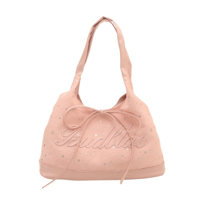 2026 Summer Korean Style Bow Women's Shoulder Bag Casual Commuter Handbag - Image 5
