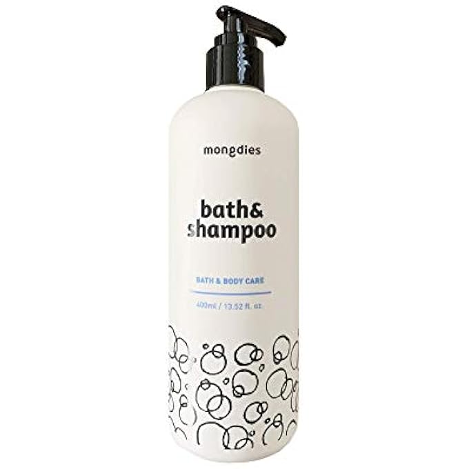 Mongdies BABY BATH&SHAMPOO-MOISTURIZING & HYDRATING SOLUTIONS FOR SENSITIVE AND DELICATE SKIN, EXCELLENT GRADE IN GERMAN DERMA TEST, ALL INGREDIENTS OF EWG GREEN LEVEL, NATURAL FRAGRANCE -400ML - Image 2
