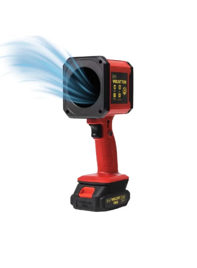 Denx Turbo Jet Fan, High Performance Motor Blower Fan, Portable and Durable Cordless Duster, Lightweight and High Wind Speed, Powerful Handheld Car Dryer, 6500mAh Battery Powered Fan, Powerful 1000W Turbo Duster DX3320 - Image 3